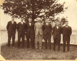 Lionel Edgar Laws with sons