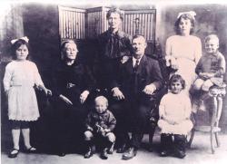 George & Annie White with Chn