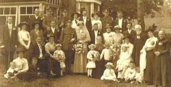 William & Louisa Goody Wedding. Isaac & Francis seated left